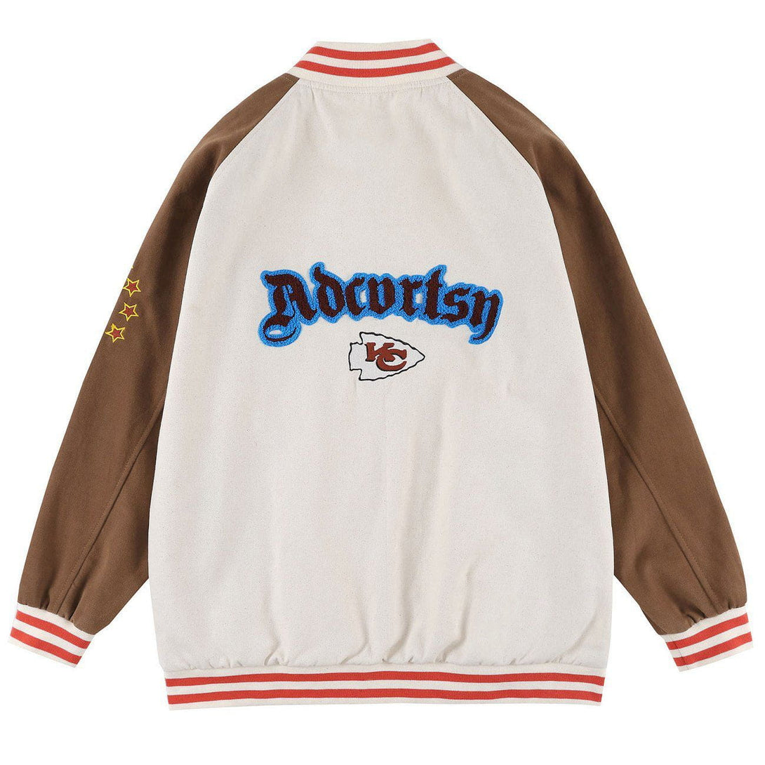 Ellesey - Towel Embroidered Letters Star Jacket- Streetwear Fashion - ellesey.com