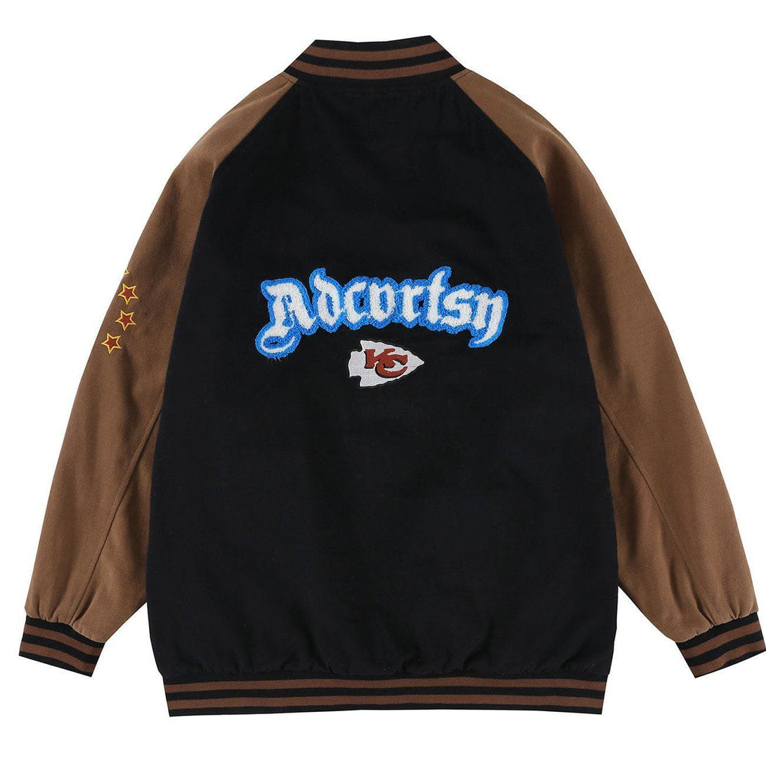 Ellesey - Towel Embroidered Letters Star Jacket- Streetwear Fashion - ellesey.com