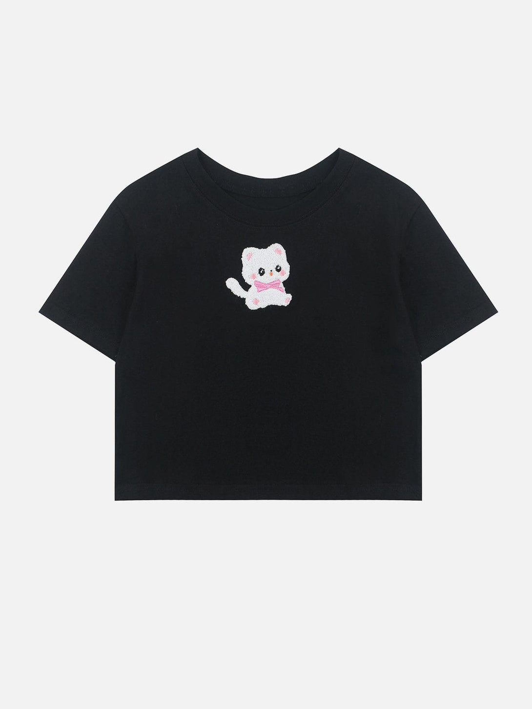 Ellesey - Towel Embroidery Cat Print Tee- Streetwear Fashion - ellesey.com