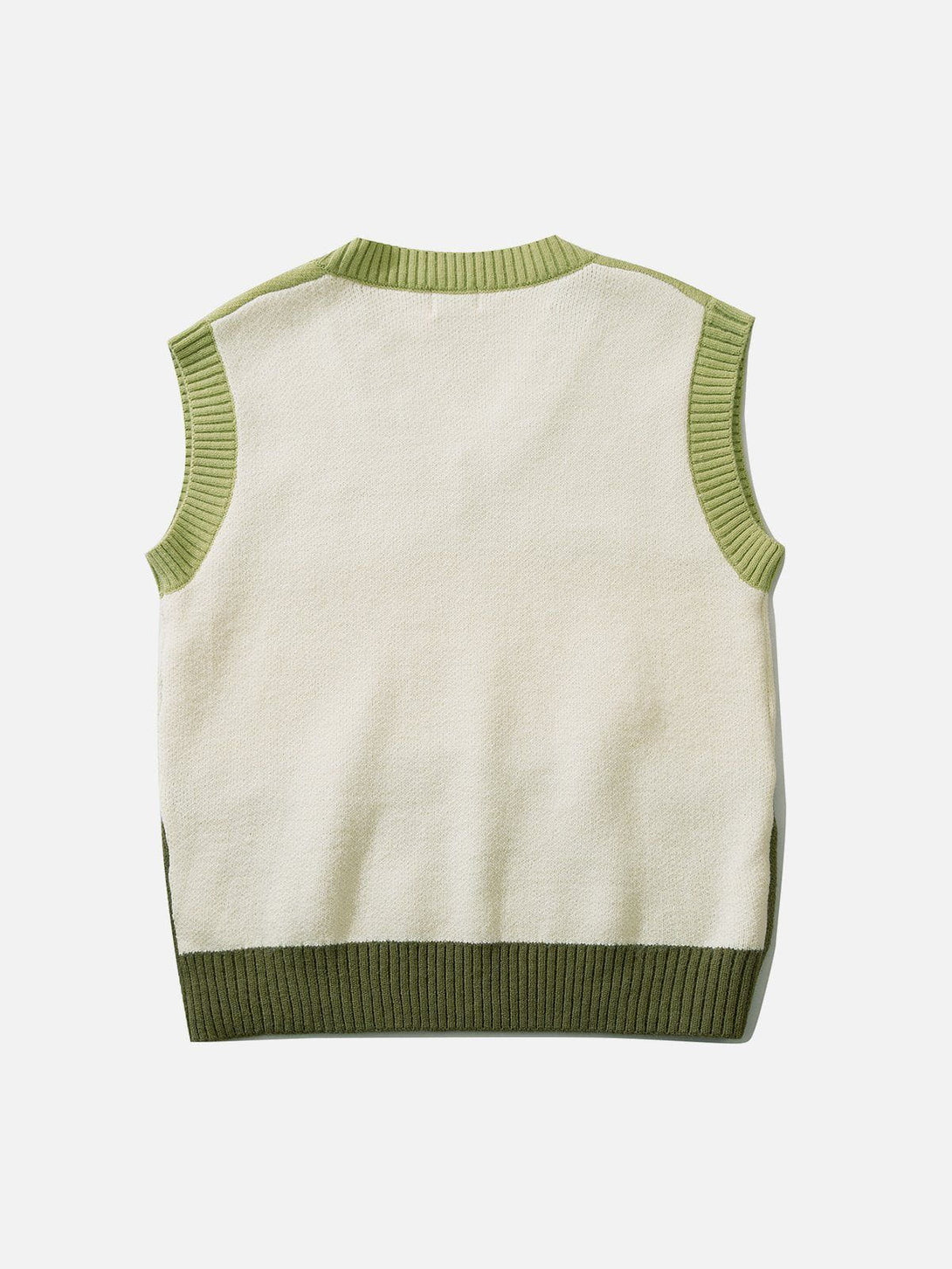 Ellesey - Tricolor Stitching Stripes Sweater Vest-Streetwear Fashion - ellesey.com