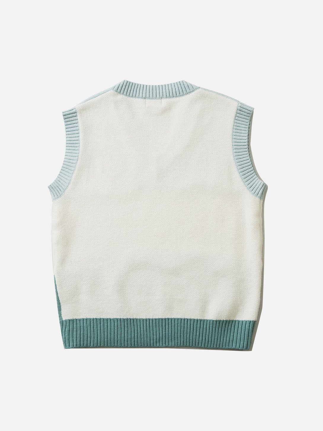 Ellesey - Tricolor Stitching Stripes Sweater Vest-Streetwear Fashion - ellesey.com