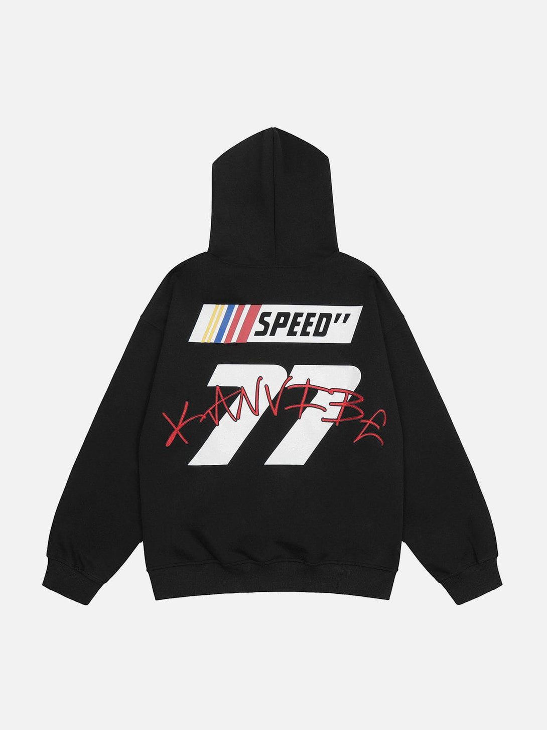 Ellesey - Vertigo Number Print Embroidered Hoodie- Streetwear Fashion - ellesey.com