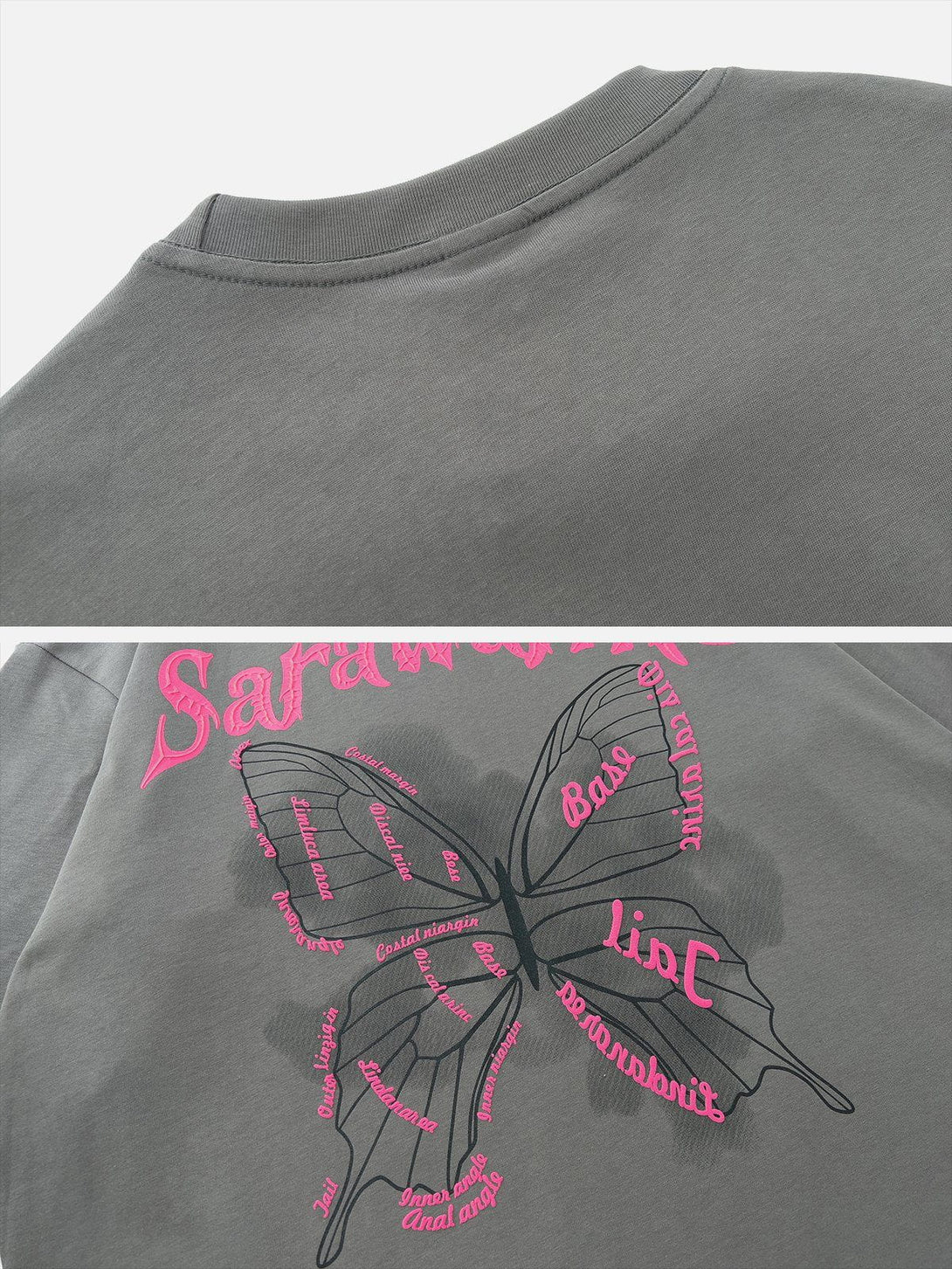 Ellesey - Vintage Butterfly Print Tee- Streetwear Fashion - ellesey.com