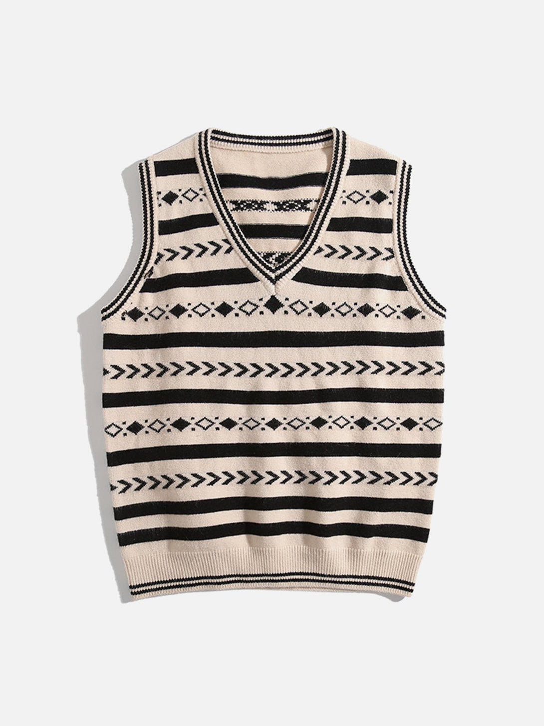 Ellesey - Vintage Clashing Embroidery Sweater Vest-Streetwear Fashion - ellesey.com