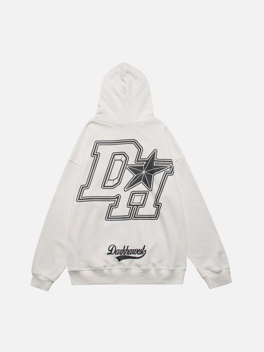 Ellesey - Vintage "DH" Print Hoodie- Streetwear Fashion - ellesey.com