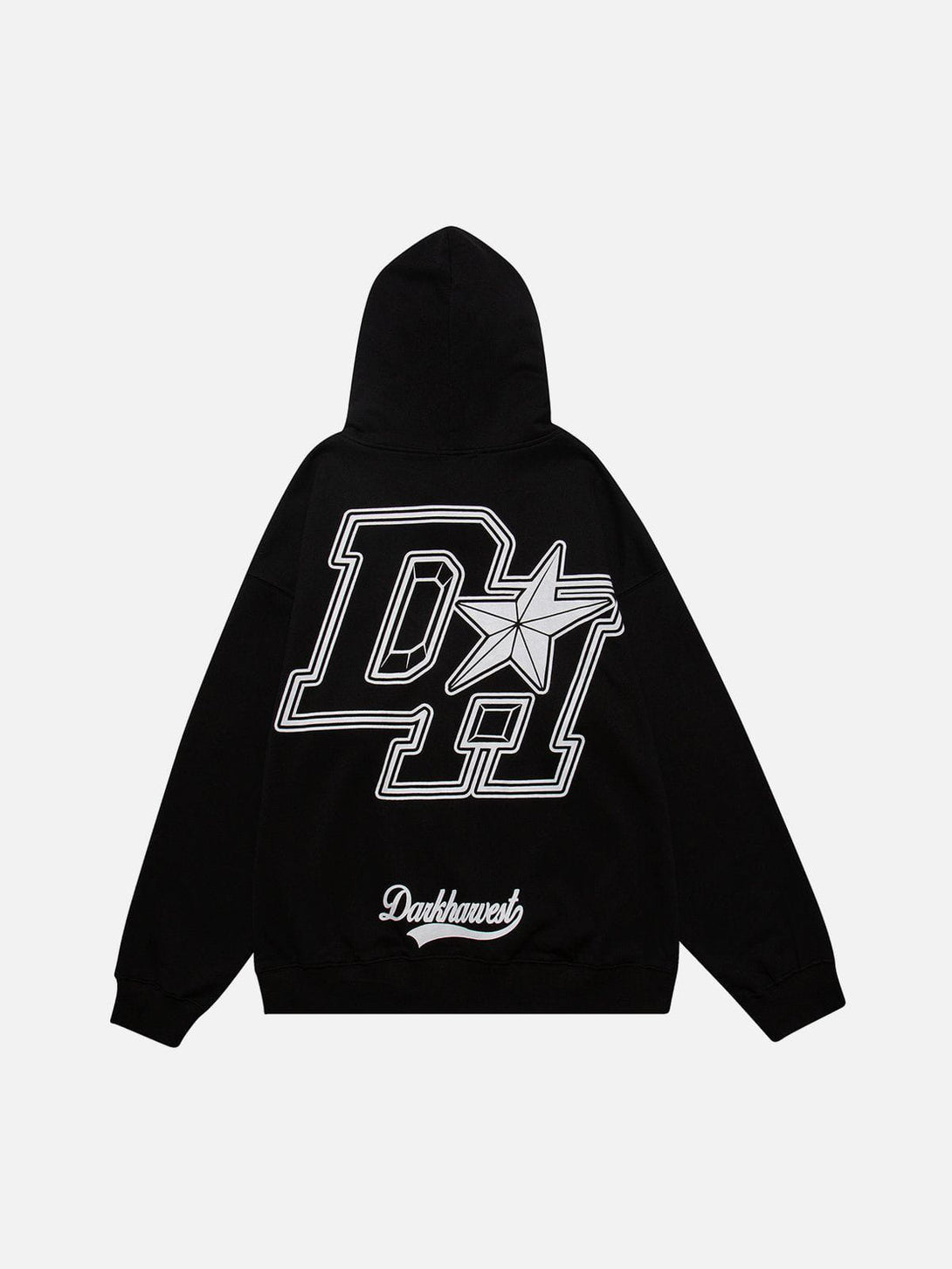 Ellesey - Vintage "DH" Print Hoodie- Streetwear Fashion - ellesey.com