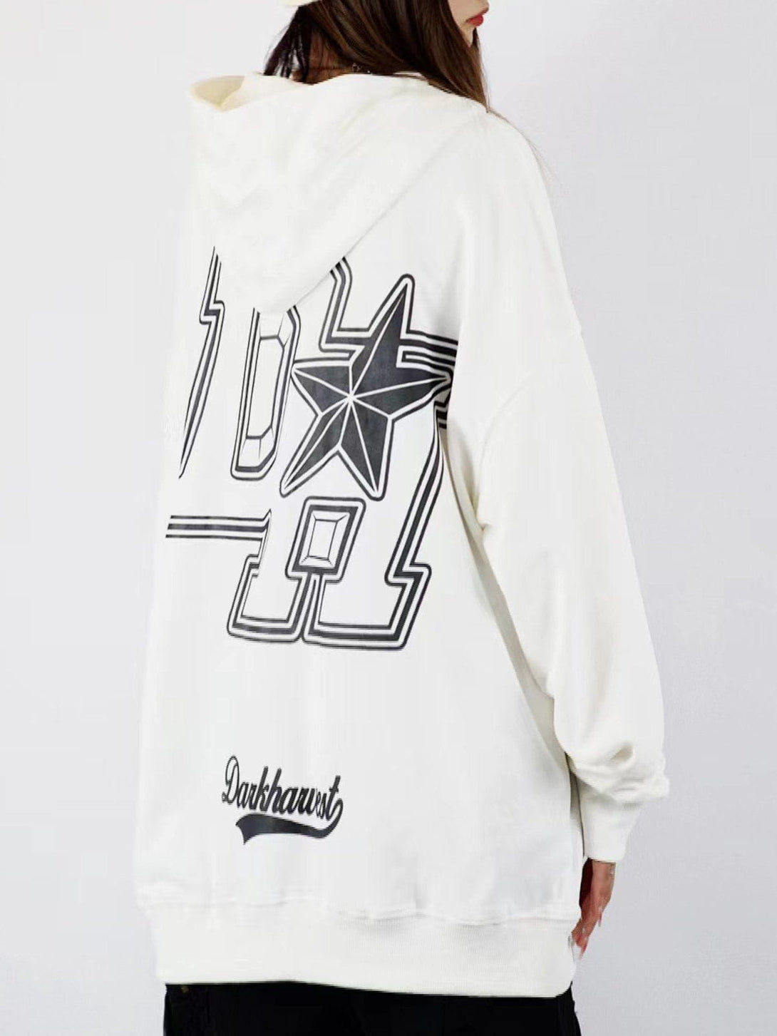 Ellesey - Vintage "DH" Print Hoodie- Streetwear Fashion - ellesey.com