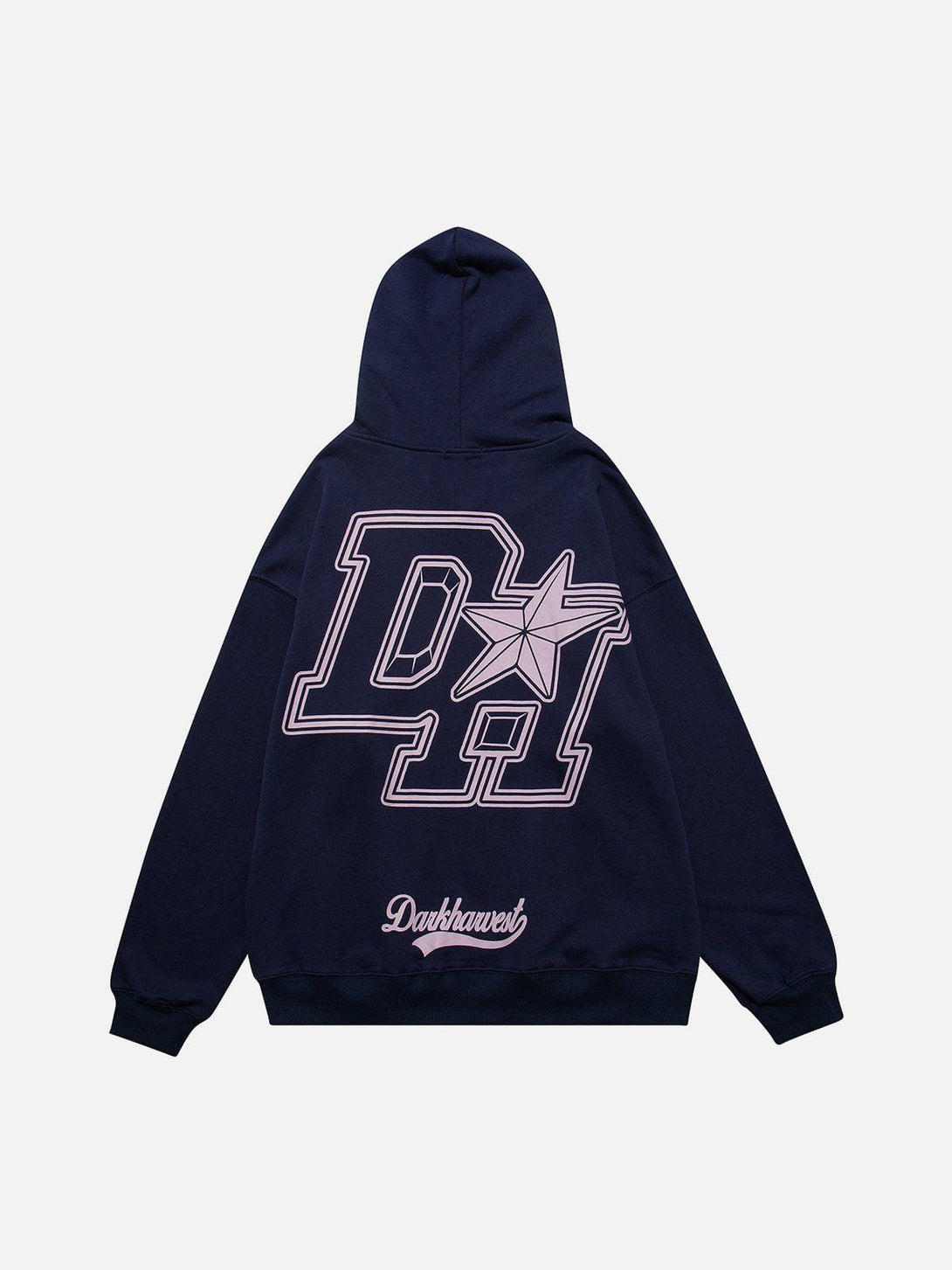 Ellesey - Vintage "DH" Print Hoodie- Streetwear Fashion - ellesey.com