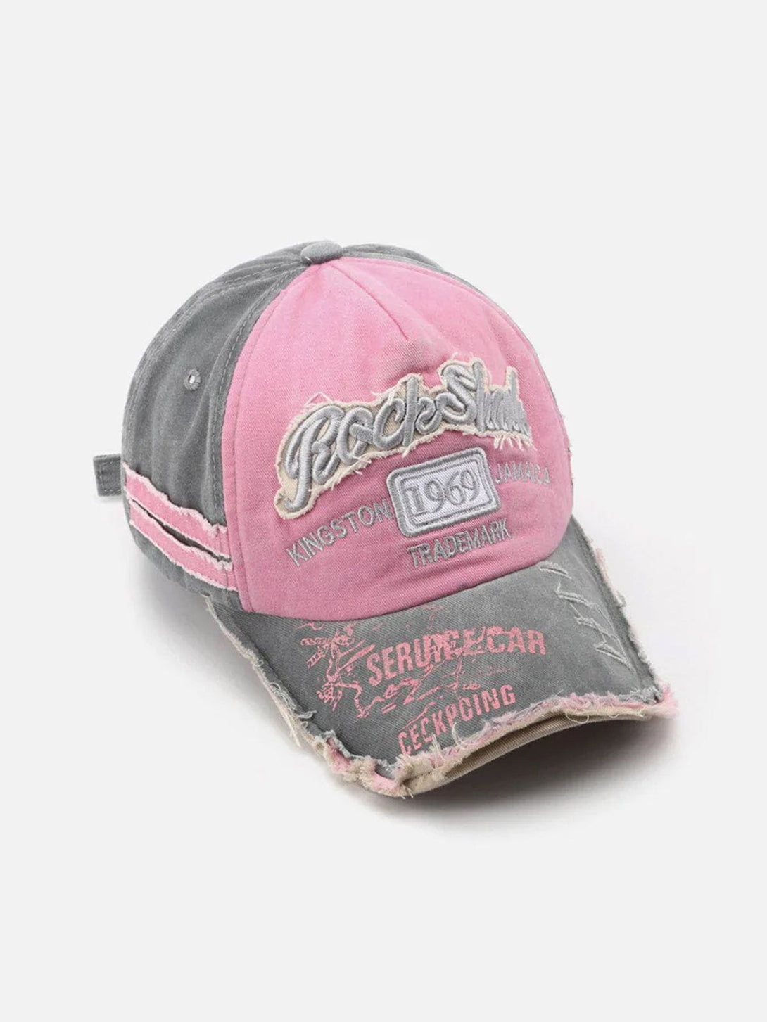 Ellesey - Vintage Embroidered Hole Baseball Cap- Streetwear Fashion - ellesey.com