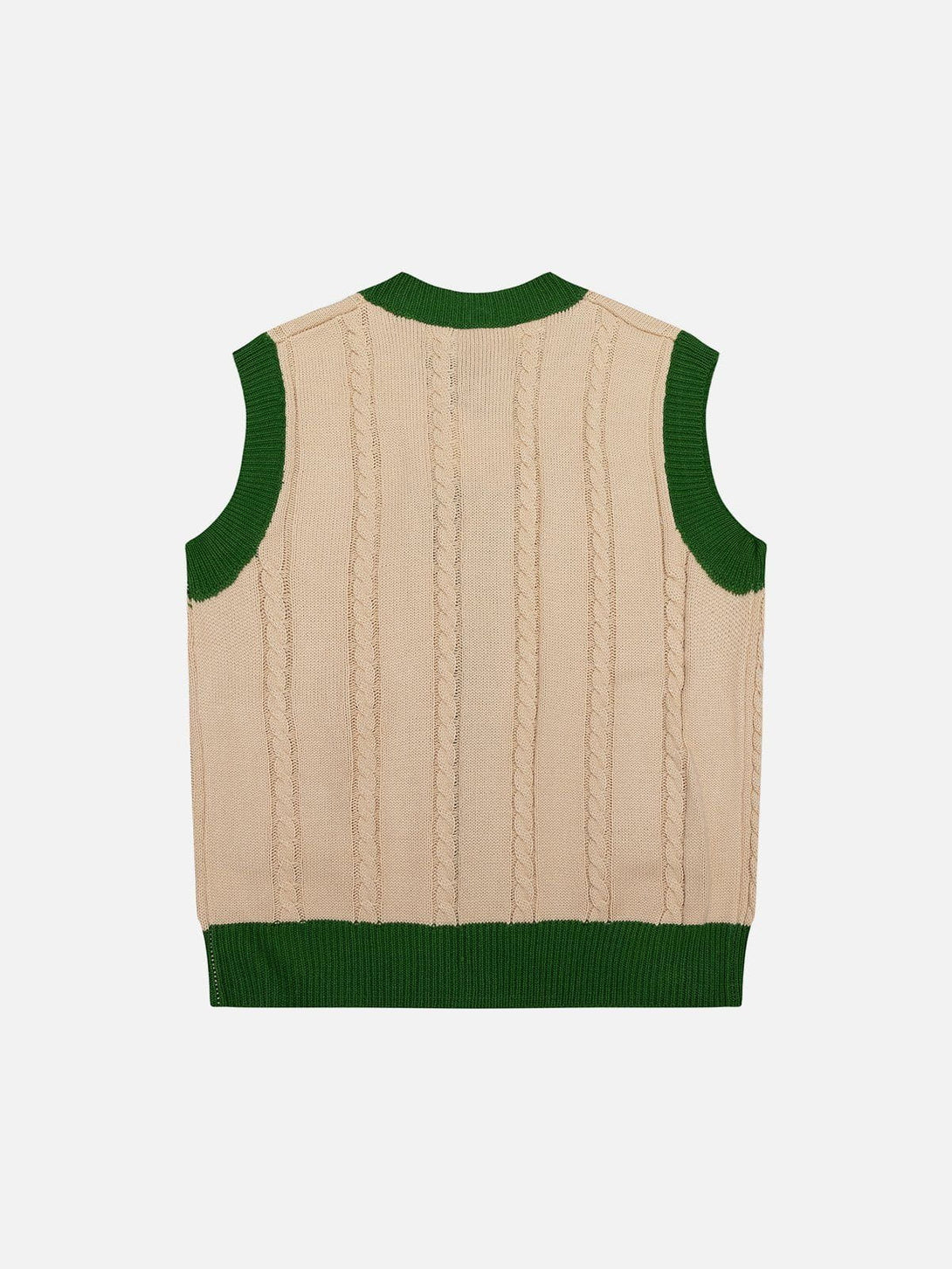 Ellesey - Vintage Embroidery Sweater Vest-Streetwear Fashion - ellesey.com