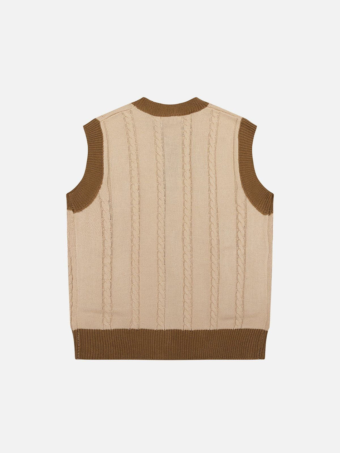 Ellesey - Vintage Embroidery Sweater Vest-Streetwear Fashion - ellesey.com