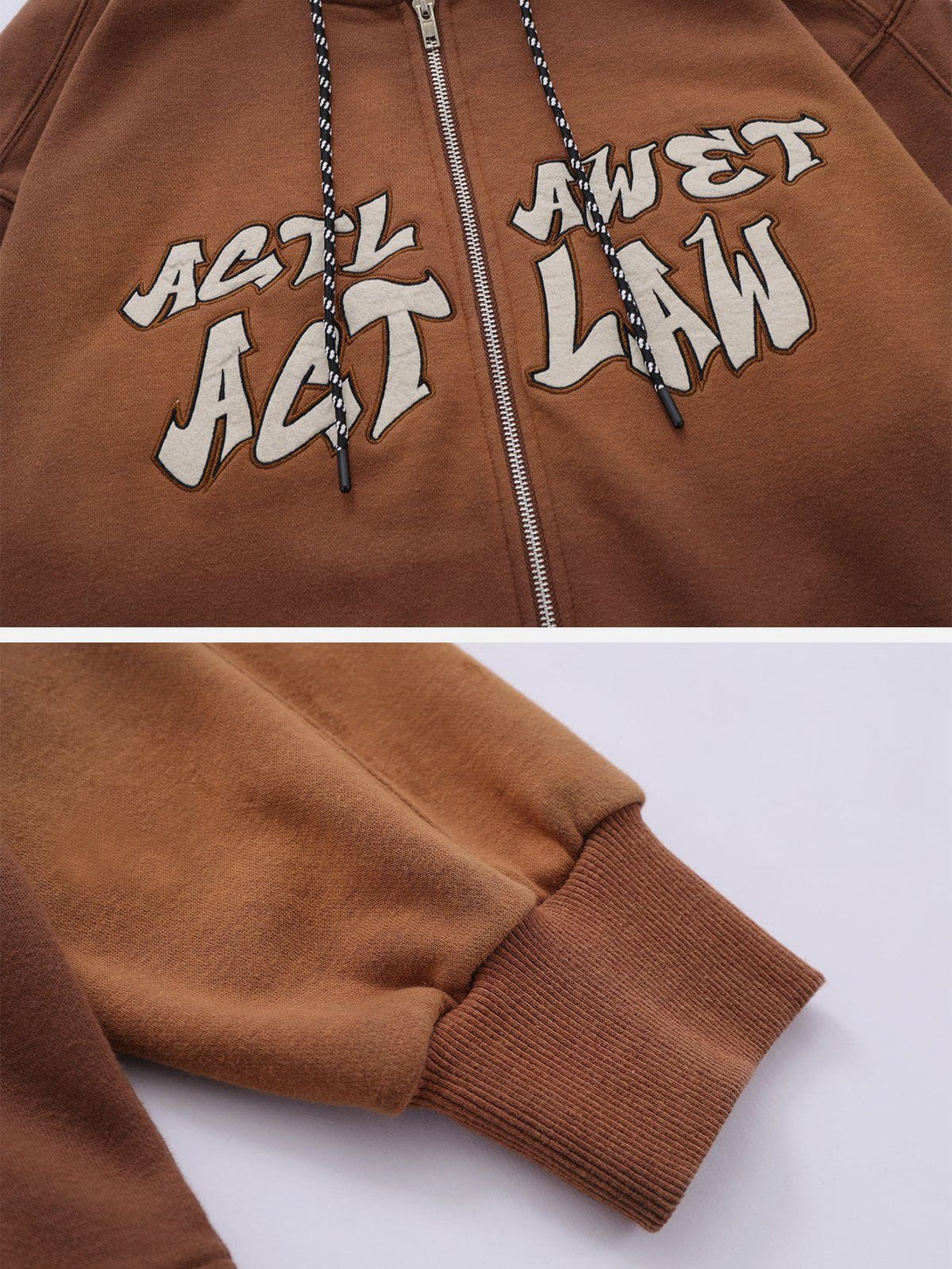 Ellesey - Vintage Gradient Letter Hoodie- Streetwear Fashion - ellesey.com