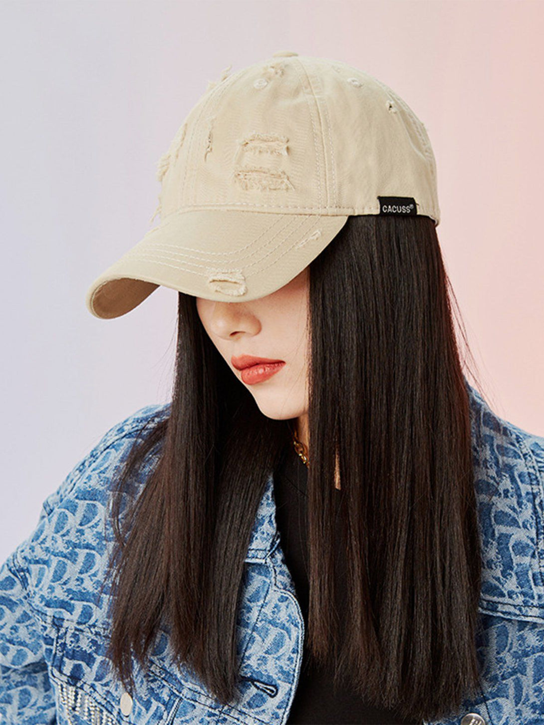 Ellesey - Vintage Hole Baseball Cap- Streetwear Fashion - ellesey.com