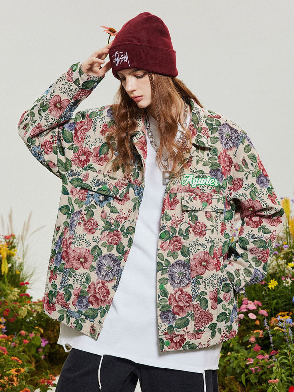 Ellesey - Vintage Jacquard Jacket- Streetwear Fashion - ellesey.com