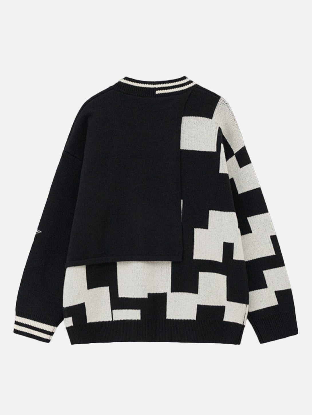 Ellesey - Vintage Letter Embroidery Sweater-Streetwear Fashion - ellesey.com