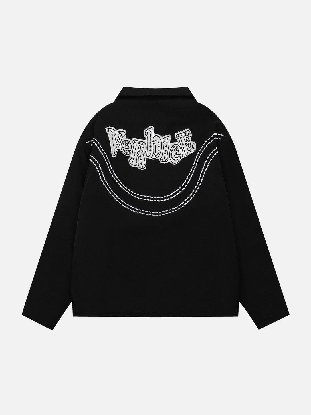 Ellesey - Vintage Patch Letters Winter Coat-Streetwear Fashion - ellesey.com