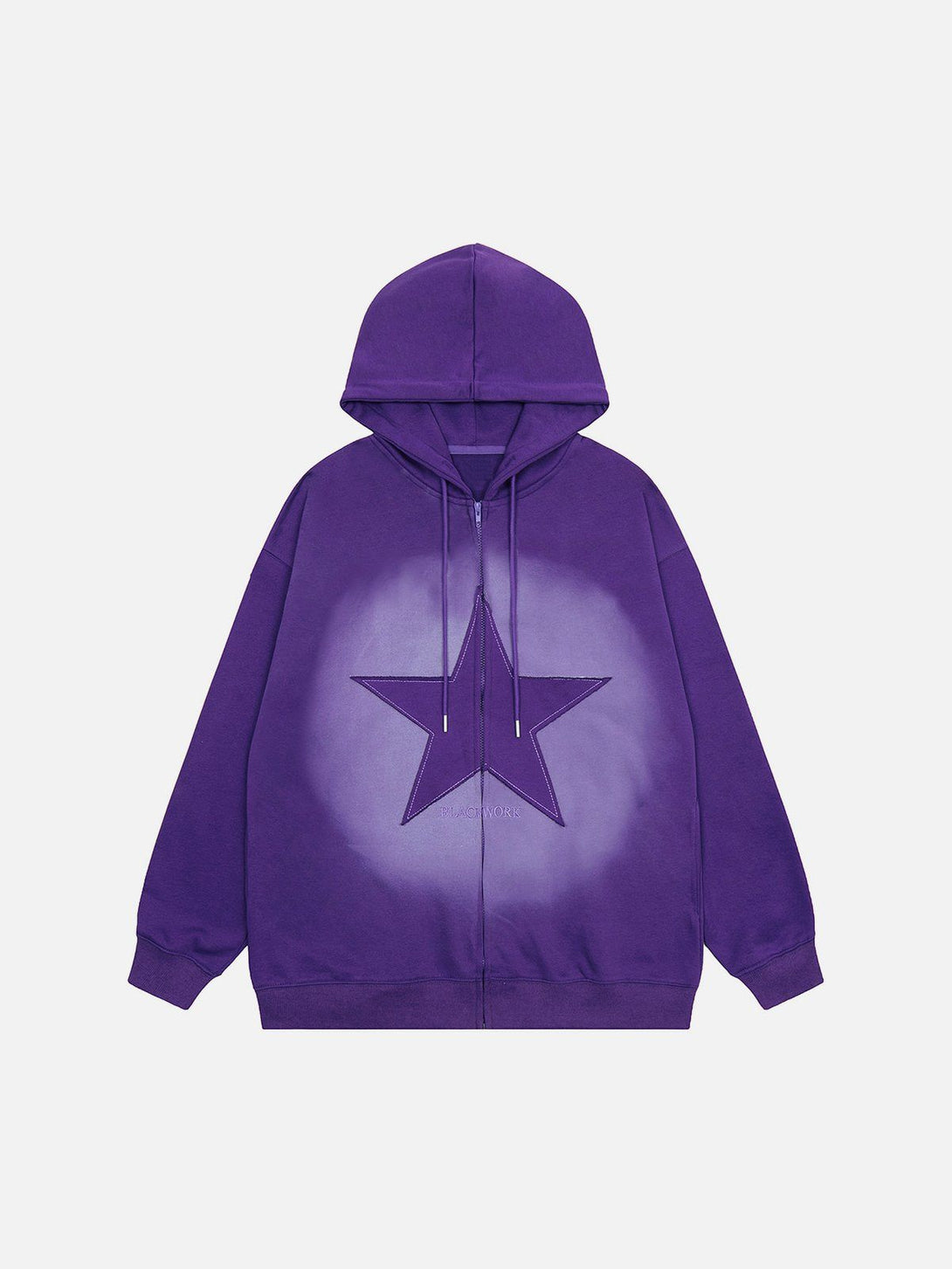 Ellesey - Vintage Pentagram Zip Up Hoodie- Streetwear Fashion - ellesey.com