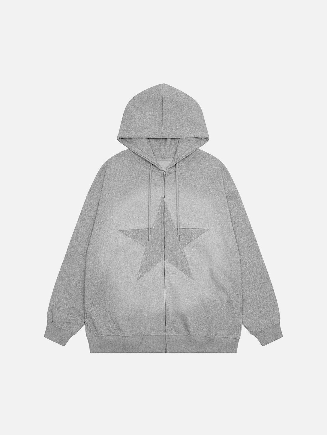 Ellesey - Vintage Pentagram Zip Up Hoodie- Streetwear Fashion - ellesey.com