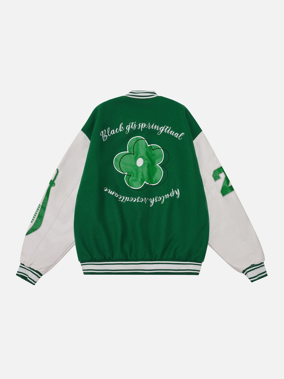 Ellesey - Vintage "R" Embroidery Varsity Jacket- Streetwear Fashion - ellesey.com