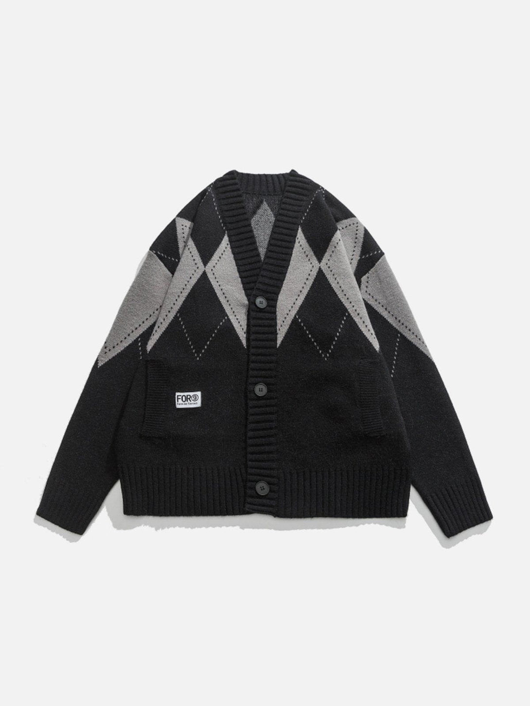 Ellesey - Vintage Rhombus Cardigan-Streetwear Fashion - ellesey.com