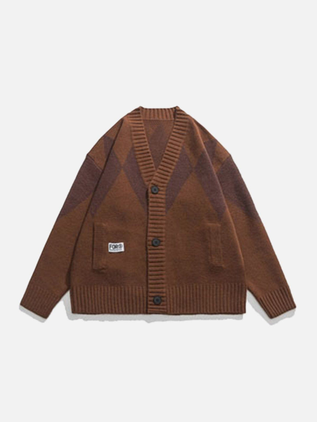 Ellesey - Vintage Rhombus Cardigan-Streetwear Fashion - ellesey.com