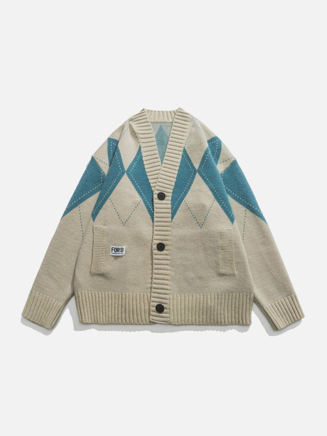 Ellesey - Vintage Rhombus Cardigan-Streetwear Fashion - ellesey.com