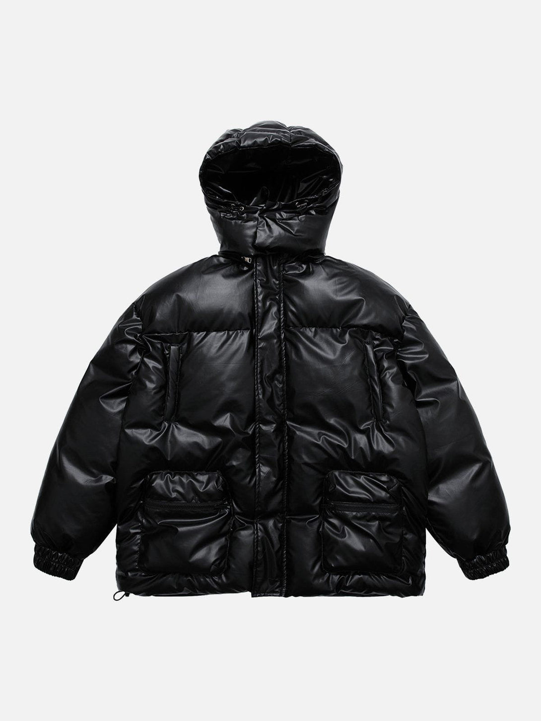 Ellesey - Vintage Solid Gloss Winter Coat-Streetwear Fashion - ellesey.com