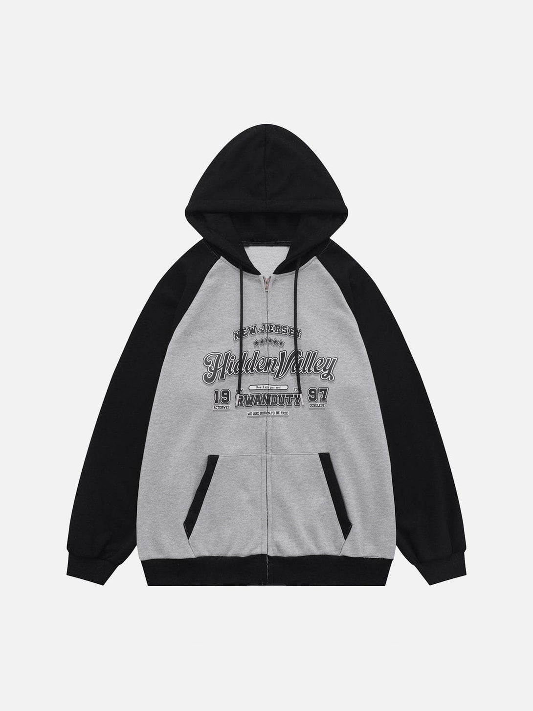 Ellesey - Vintage Splicing Hoodie- Streetwear Fashion - ellesey.com