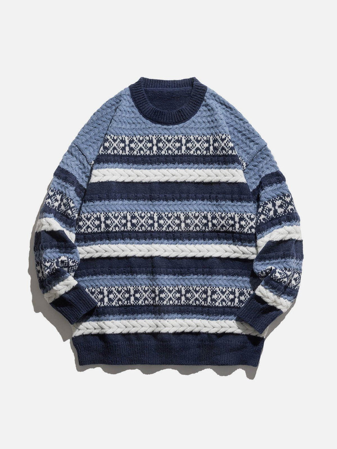 Ellesey - Vintage Stripe Weave Sweater-Streetwear Fashion - ellesey.com