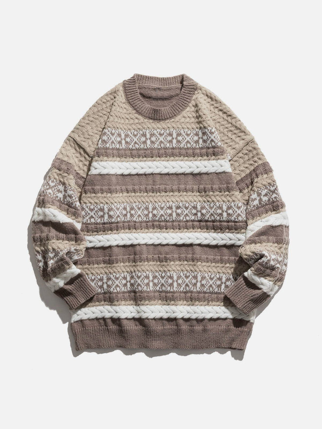 Ellesey - Vintage Stripe Weave Sweater-Streetwear Fashion - ellesey.com