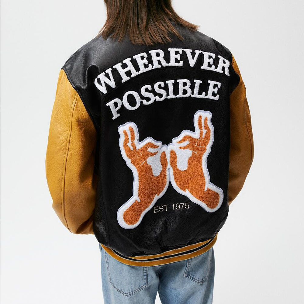 Ellesey - "WHEREVER POSSIBLE" Varsity Jacket- Streetwear Fashion - ellesey.com