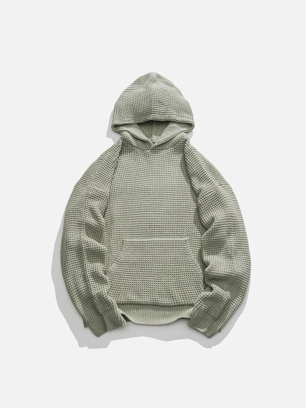 Ellesey - Waffle Knitting Hoodie- Streetwear Fashion - ellesey.com