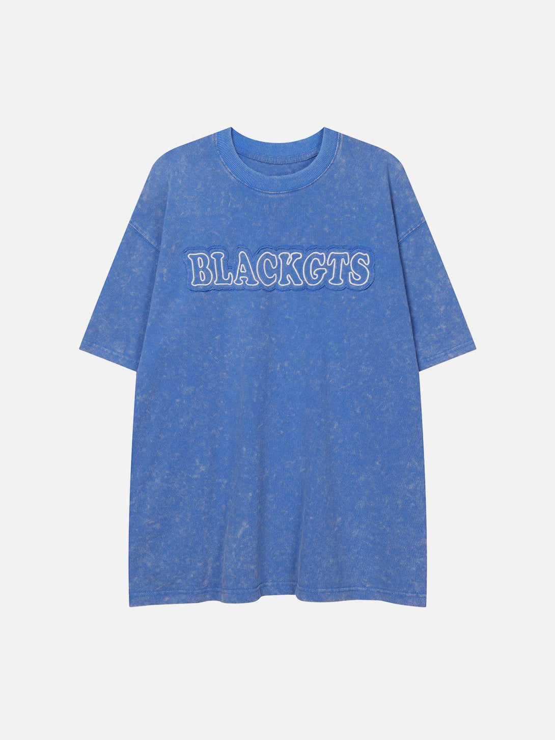 Ellesey - Washed Applique Embroidery Letter Tee- Streetwear Fashion - ellesey.com