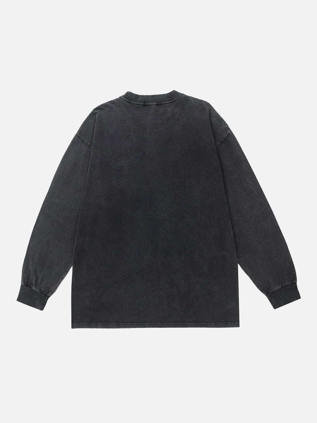 Ellesey - Washed Blurred Letter Print Sweatshirt- Streetwear Fashion - ellesey.com