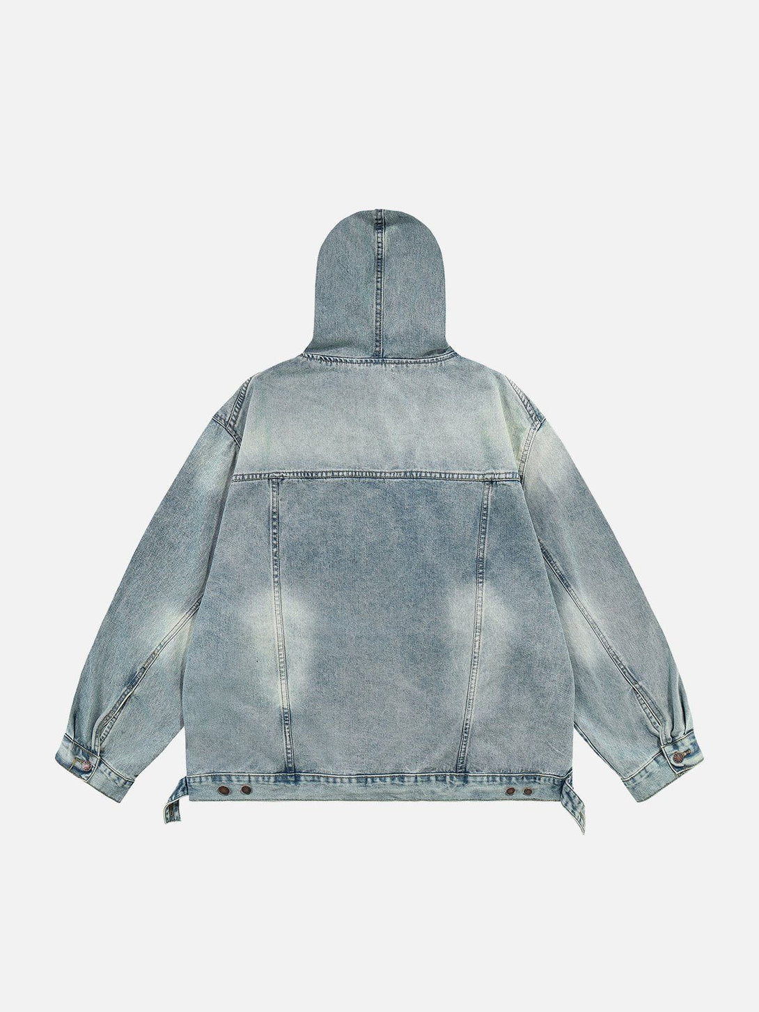 Ellesey - Washed Denim Hoodie- Streetwear Fashion - ellesey.com