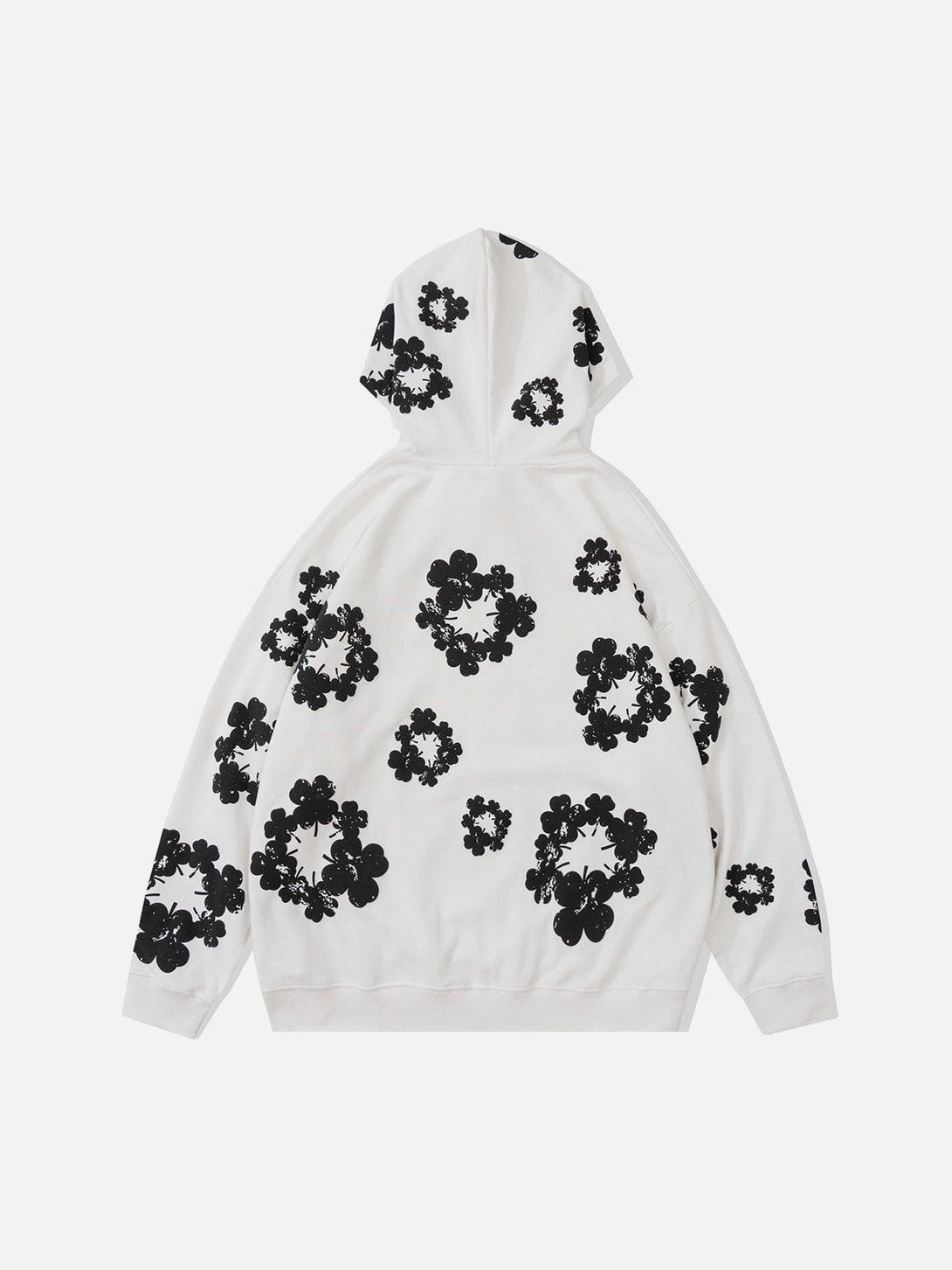 Ellesey - Winter Floral Print Hoodie- Streetwear Fashion - ellesey.com