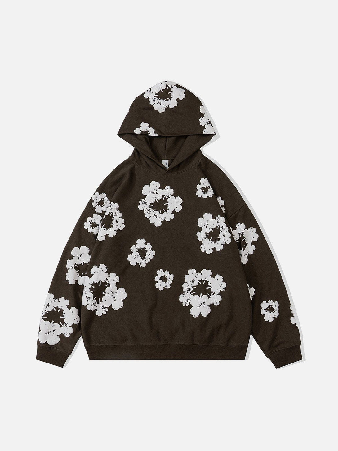 Ellesey - Winter Floral Print Hoodie- Streetwear Fashion - ellesey.com