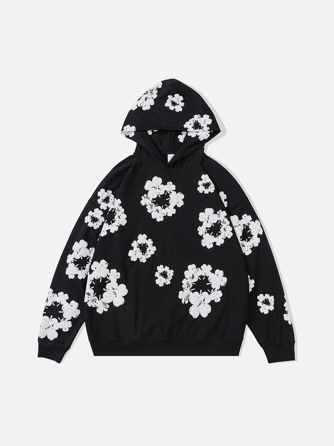 Ellesey - Winter Floral Print Hoodie- Streetwear Fashion - ellesey.com