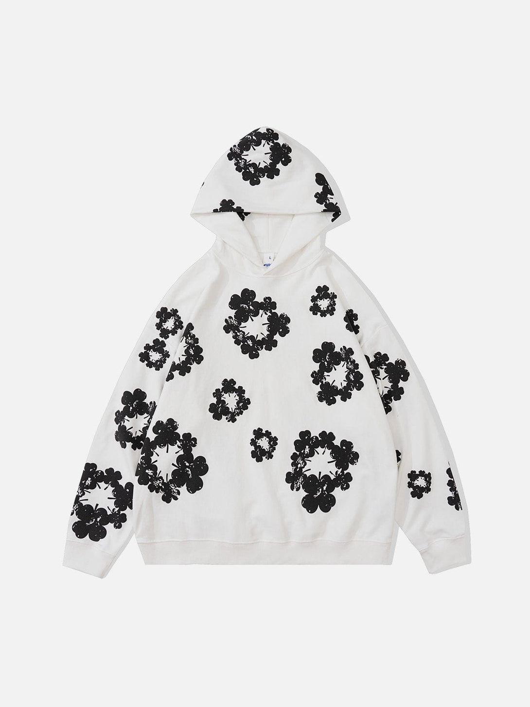 Ellesey - Winter Floral Print Hoodie- Streetwear Fashion - ellesey.com