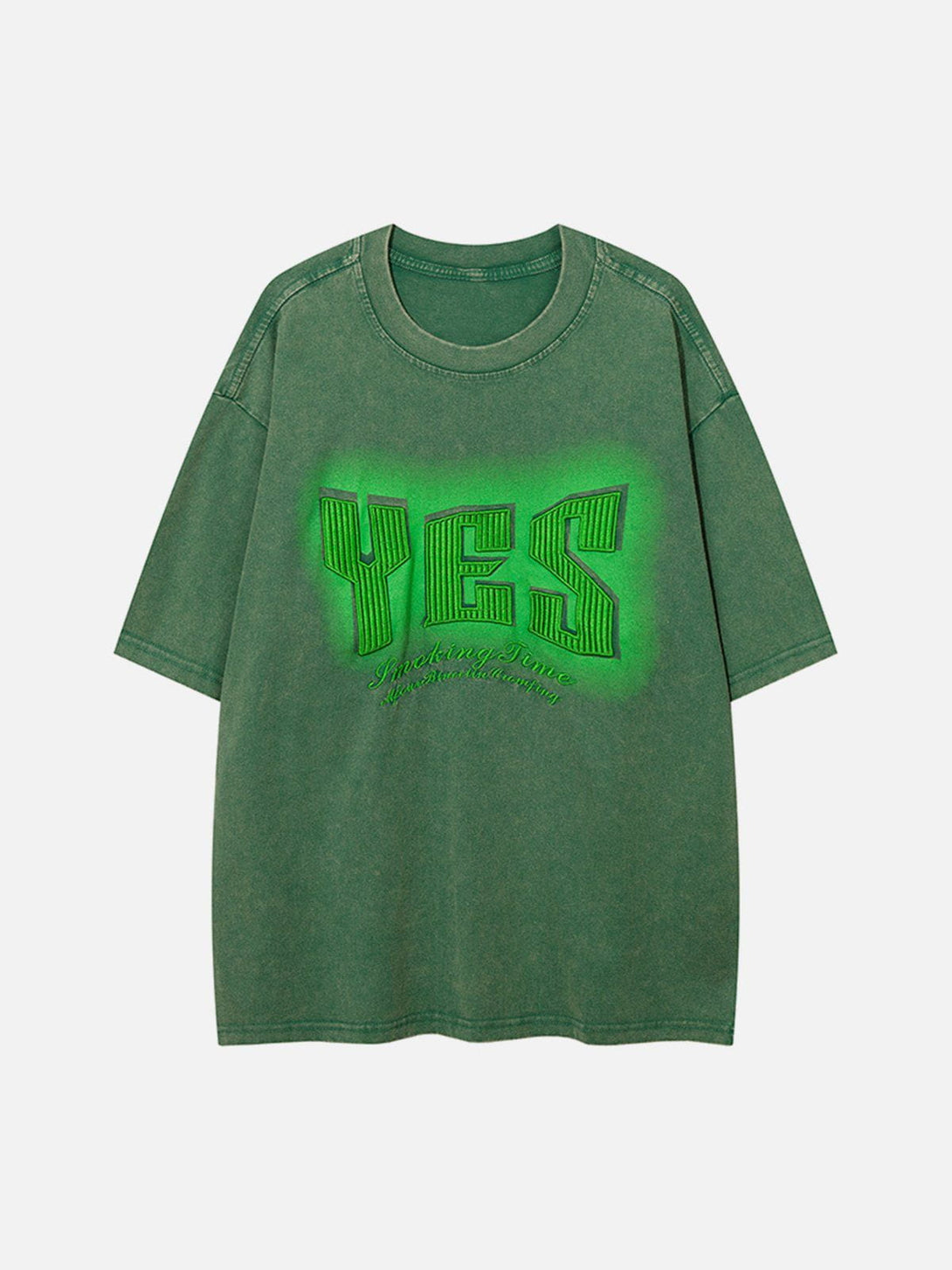 Ellesey - Yes Print Washed Tee- Streetwear Fashion - ellesey.com