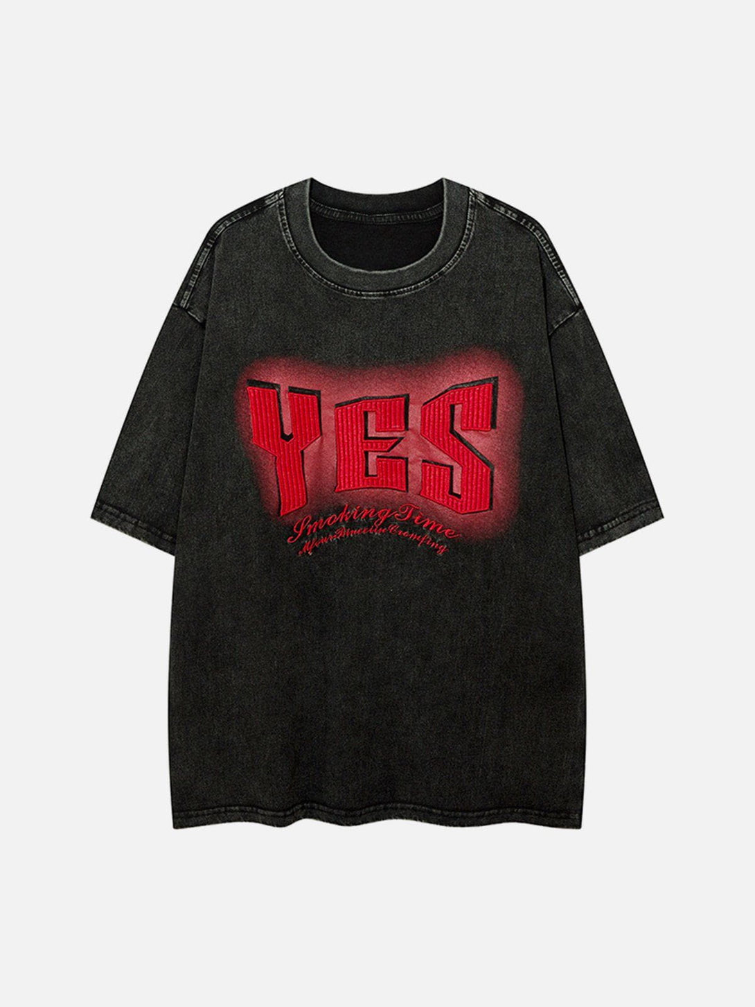 Ellesey - Yes Print Washed Tee- Streetwear Fashion - ellesey.com