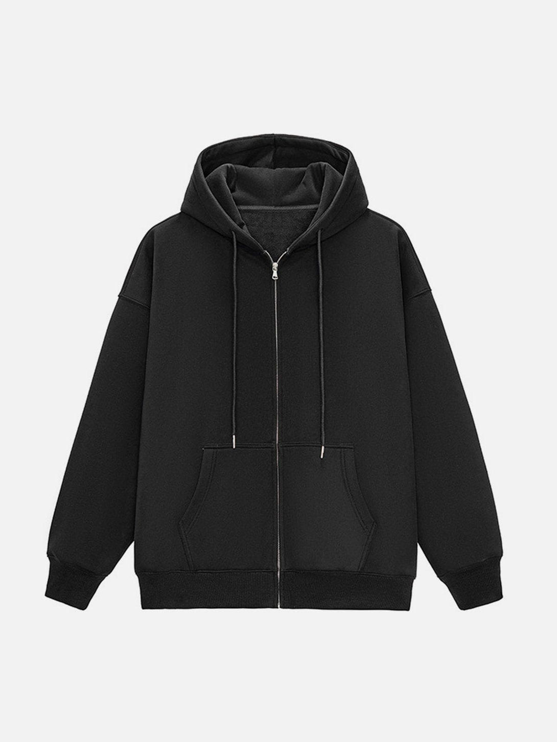 Ellesey - ZIP UP Solid Color Hoodie- Streetwear Fashion - ellesey.com