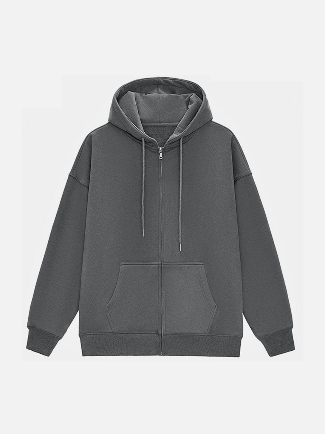 Ellesey - ZIP UP Solid Color Hoodie- Streetwear Fashion - ellesey.com