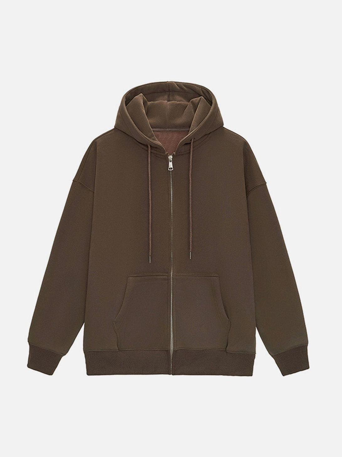 Ellesey - ZIP UP Solid Color Hoodie- Streetwear Fashion - ellesey.com