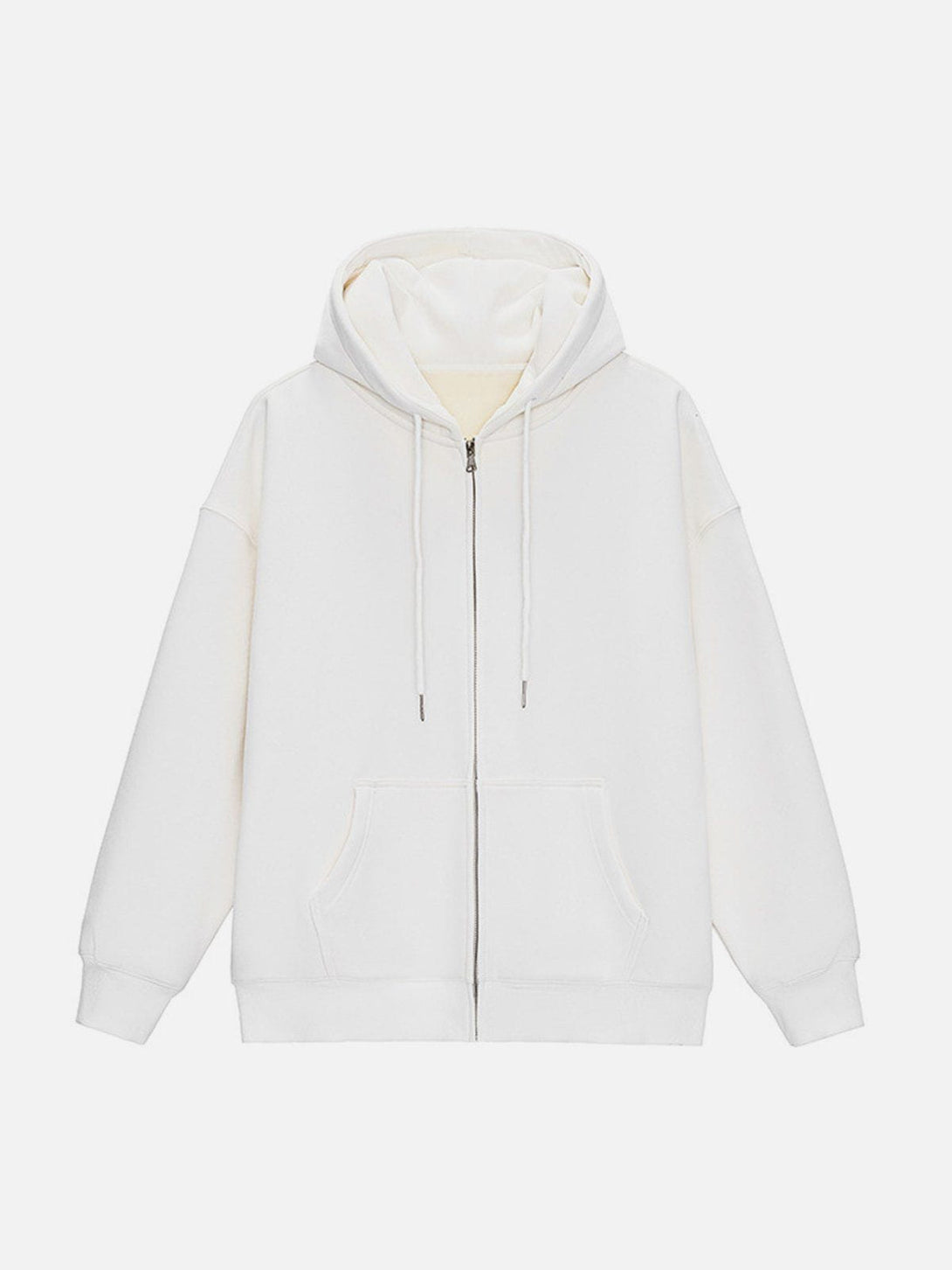 Ellesey - ZIP UP Solid Color Hoodie- Streetwear Fashion - ellesey.com