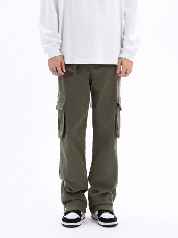 Ellesey - ZIP UP Trousers Slit Pants- Streetwear Fashion - ellesey.com