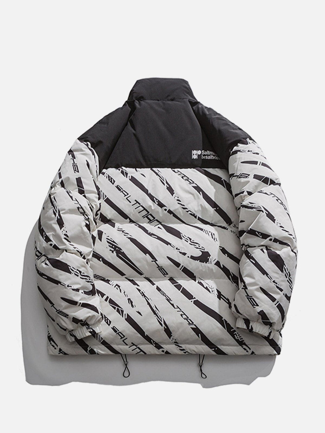 Ellesey - Zebra Print Splicing Winter Coat-Streetwear Fashion - ellesey.com