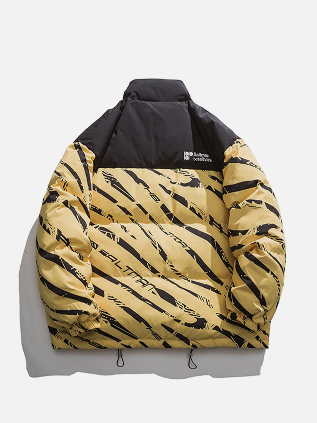 Ellesey - Zebra Print Splicing Winter Coat-Streetwear Fashion - ellesey.com