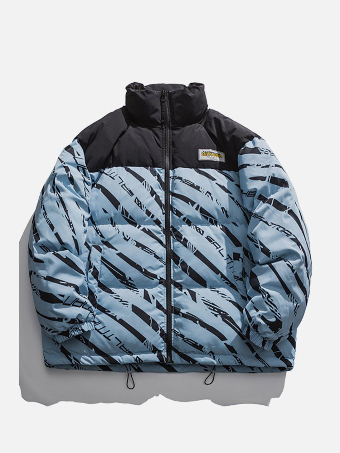 Ellesey - Zebra Print Splicing Winter Coat-Streetwear Fashion - ellesey.com