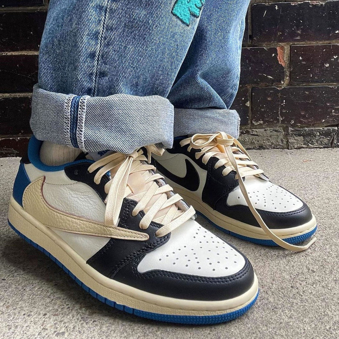 Fragment Design x Travis Scott x Air Jordan 1 Retro Low- Streetwear Fashion - ellesey.com